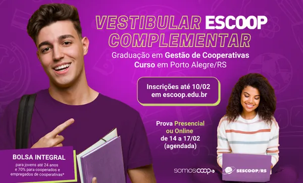 Escoop terá Vestibular Complementar