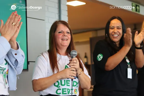 Talk Coop realizado de modo presencial na Cootravipa, em Porto Alegre. 