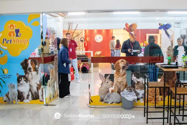 Novo Pet Shop da Dália em Arroio do Meio oferece ambiente moderno com produtos e serviços para pets, como banho, tosa e acessórios variados.