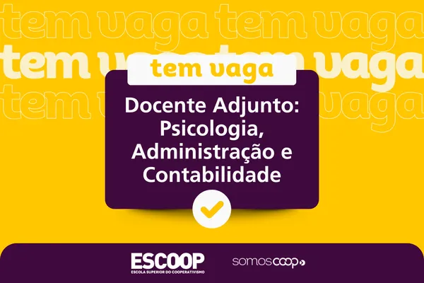 Processo seletivo aberto para docentes da graduação na Escoop 