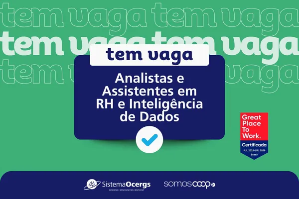 Tem vaga: Sistema Ocergs abre vaga para Analistas e Assistentes