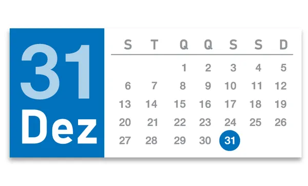 Atenção! No dia 31 não haverá expediente