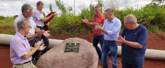 Pedra Fundamental do Condomínio Avícola Cruzeiro do Sul é descerrada