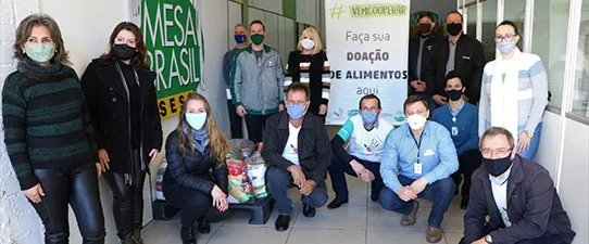 Cooperativas do Alto Uruguai arrecadam mais de sete toneladas de alimentos