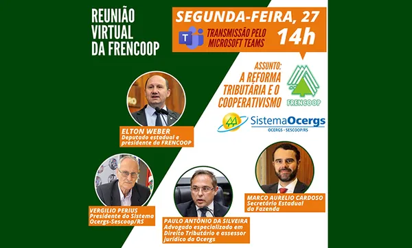 Ocergs e Frencoop/RS debatem Reforma Tributária do RS