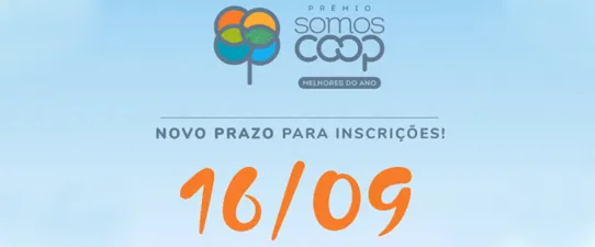 OCB prorroga inscrições ao Prêmio SomosCoop Melhores do Ano