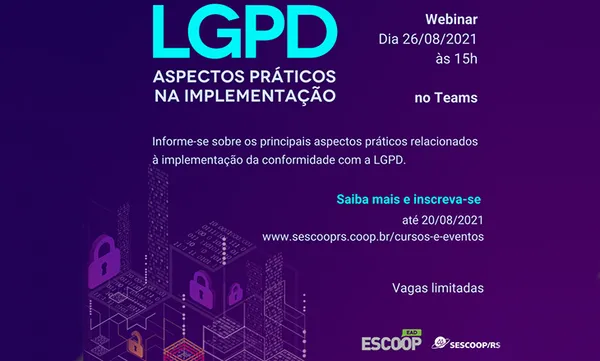 Escoop promove Webinar sobre LGPD