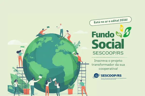 ESG na prática: Sescoop/RS lança edital do Fundo Social 2026