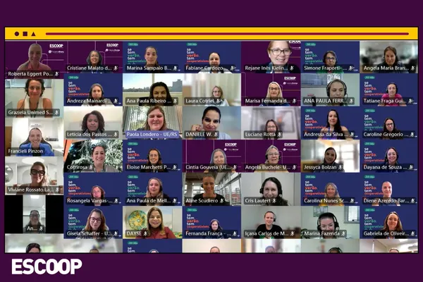 Participantes reúnem-se virtualmente em curso promovido pela Escoop, reforçando o compromisso das cooperativas com a qualificação profissional e o fortalecimento do cooperativismo.