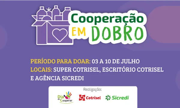 Cotrisel une forças para arrecadar alimentos