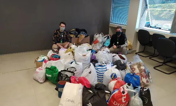 Instituto Unimed VTRP doa mais de 600 quilos de alimentos, roupas e agasalhos