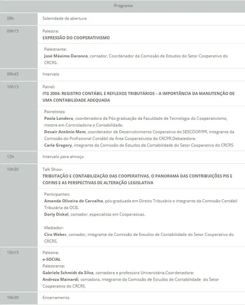 Seminário Contabilidade e Tributação das Sociedades Cooperativas está com inscrições abertas