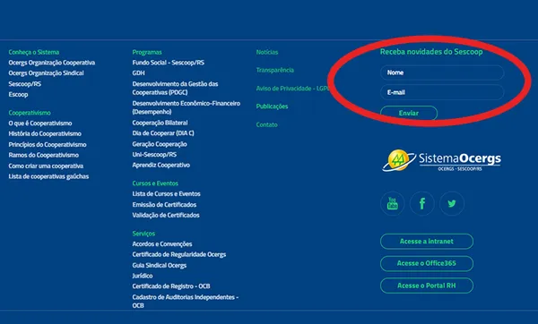Quer receber as novidades do cooperativismo gaúcho?