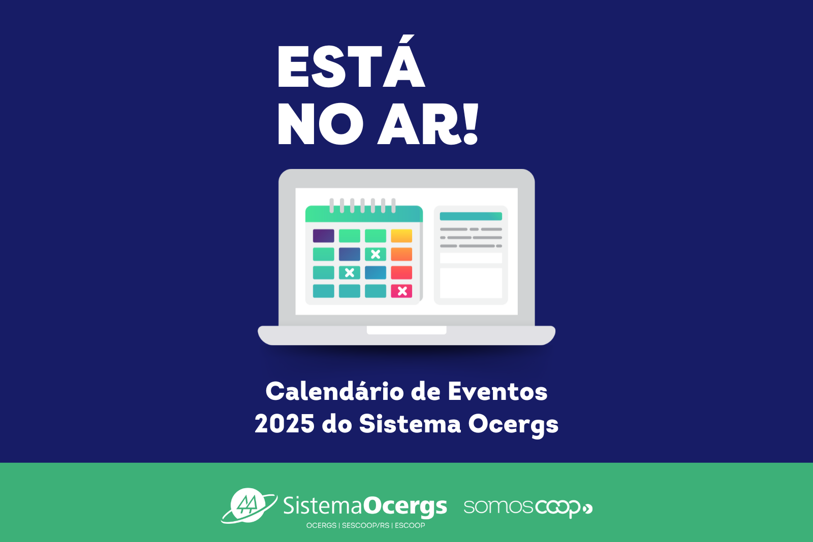 Sistema Ocergs divulga calendário de eventos para 2025