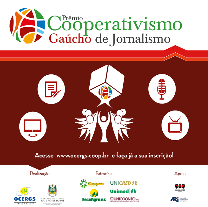 Prêmio Cooperativismo Gaúcho de Jornalismo está com inscrições abertas