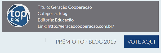 Geração Cooperação está na fase final do Top Blog 2015