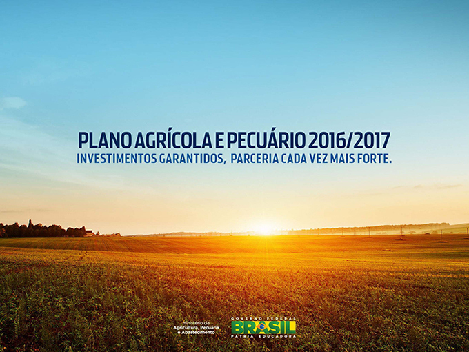 Governo anuncia R$ 202,8 bilhões para Plano Agrícola 2016/2017