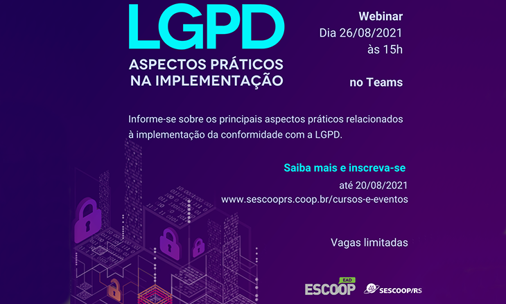 Escoop promove Webinar sobre LGPD