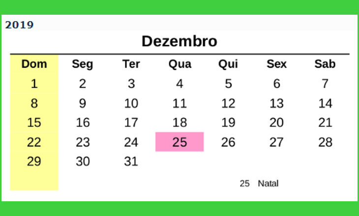 Atenção! No dia 13 não haverá expediente externo!