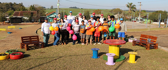 Cooperativas se unem para a revitalização de um espaço público em Ibirubá