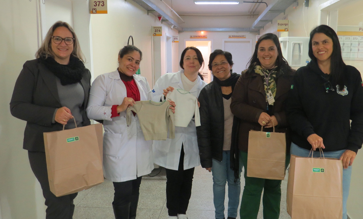 Projeto Social Mãos do Bem entrega doações para a maternidade do HU