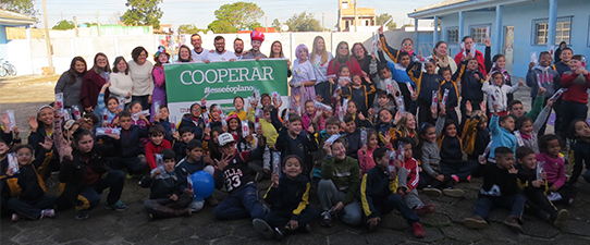 Escola Monteiro Lobato, de São José do Norte, recebe ação social para comemorar o Dia C