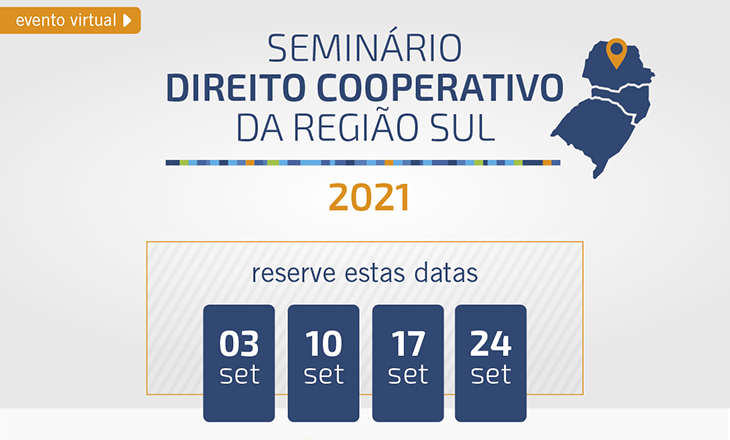 Seminário de Direito Cooperativo da Região Sul será em setembro