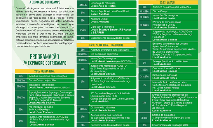 Confira os preparativos para a 7ª Expoagro Cotricampo