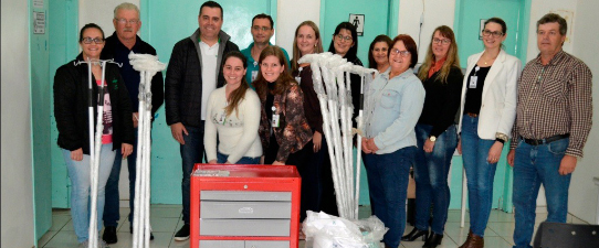 Sicredi das Culturas doa materiais para a Associação Hospitalar Chiapetta