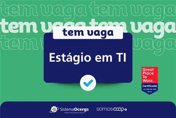 Vem estagiar no Sistema Ocergs: oportunidade na área de TI 