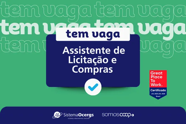 Sistema Ocergs abre vaga para Assistente de Licitação e Compras